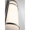 Afx Brio LED Sconce - Satin Nickel Finish - White Acrylic Shade BRS071814LAJUDSN